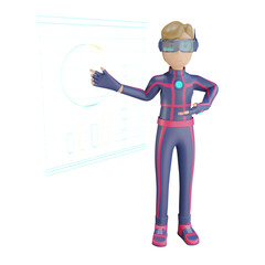 3d character metaverse virtual presentation