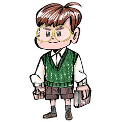 child with a glasses