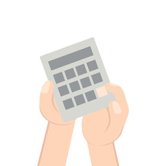 Hand Holding Calculator