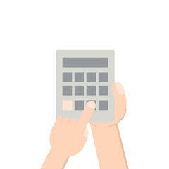 Hand Holding Calculator