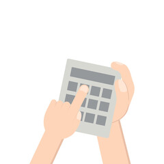 Hand Holding Calculator