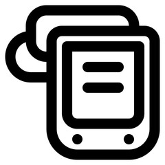 Blood Pressure Monitor Icon Illustration