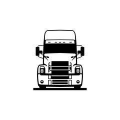 vector of the truck head front side for logo suggestion