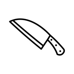 kitchen knife icon vector design template in white background
