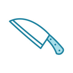 kitchen knife icon vector design template in white background