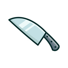 kitchen knife icon vector design template in white background