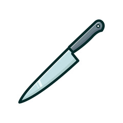 kitchen knife icon vector design template in white background