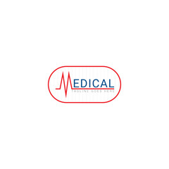 Medical pharmacy logo design template.- vector illustrator