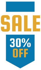 sale banner isolated on transparent background