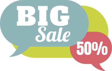 sale banner isolated on transparent background