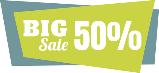 sale banner isolated on transparent background