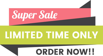 sale banner isolated on transparent background