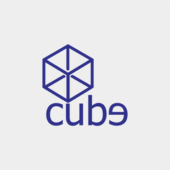 vector design cube logo illustration