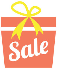 sale banner isolated on transparent background