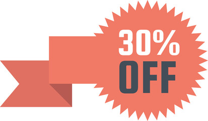 sale banner isolated on transparent background