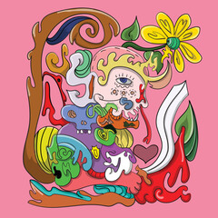 abstract floral background