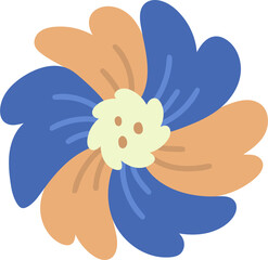 flower illustration on transparent background