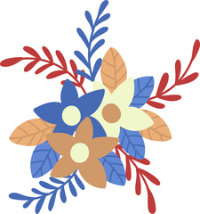 flower illustration on transparent background
