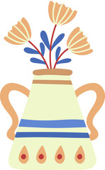 flower illustration on transparent background