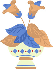 flower illustration on transparent background