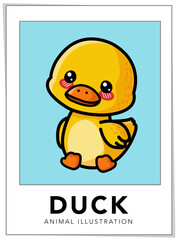 Baby Duck Illustration