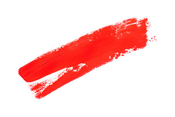 red brush isolated on a white background