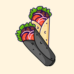 Kebab or Shawarma Illustration