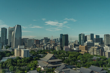Fototapeta na wymiar 東京のビルからの景色