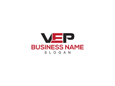 Monogram VEP Logo Letter Vector, Letter VE vep Logo Icon Design For Your All Business