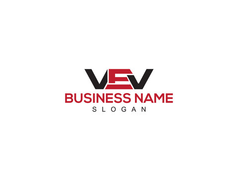 Monogram VEV Logo Letter Vector, Letter VE vev Logo Icon Design For Your All Business