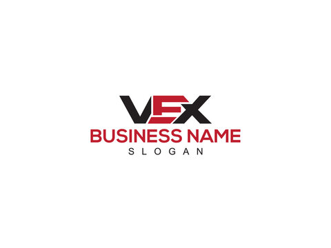 Monogram VEX Logo Letter Vector, Letter VE vex Logo Icon Design For Your All Business