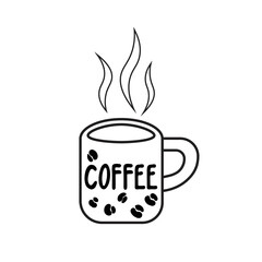 Hand drawn Coffee cup Icon