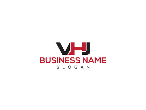 Monogram VHJ Logo Letter, Creative vhj Logo Icon Vector Image and Unique Three Letter Design For Business