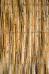 wooden bamboo wall background for interior design