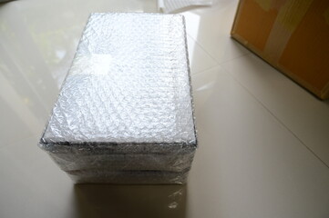 white bubble wrap for protect product