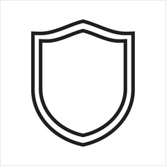 Obraz premium shield - protection security icon vector design template