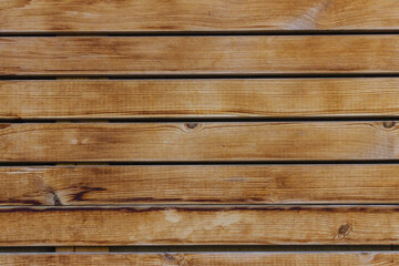 Horizontal wooden planks. Background from wooden boards.
