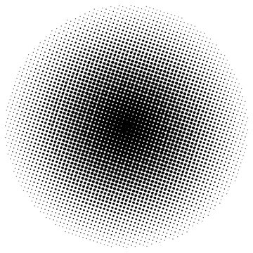 Background with black halftone dots vector. High Resolution.