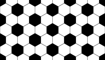 Ball texture. Football seamless pattern. Repeated sport. Repeat black soccer design on white background for prints. Abstract stadium player backdrop. Repeating ball patern. Vector illustration © Omeris