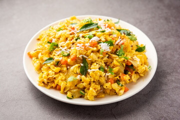Sweet Corn Upma, makai rava uppittu made using with or without semolina , healthy Indian breakfast