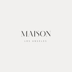 Maison Logo Concept. Luxury Wordmark. Minimalist, Typography Focused Architecture, Interior design, Home Decor Branding Concept.
