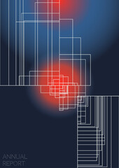 Minimal Minimal Geometric Vector Poster Design with Lines and Gradient Colorful Circles. Collection of Abstract Backgrounds for Covers, Flyers, Templates, Booklets, Cards, Brochures, Branding, etc.