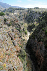 Les gorges d'Aradena près de Sfakia en Crète