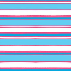 Illustration seamless patterns drawing of blue pink color line striped plaid repeat pattern with rough blush for fashion fabric textiles, wallpaper, paper wrapping