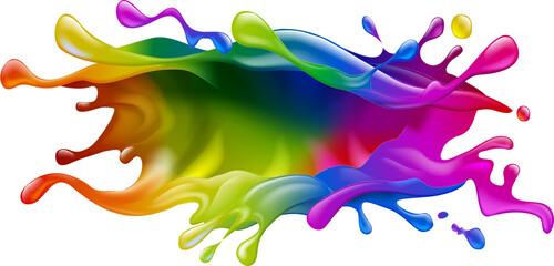 Paint splash design