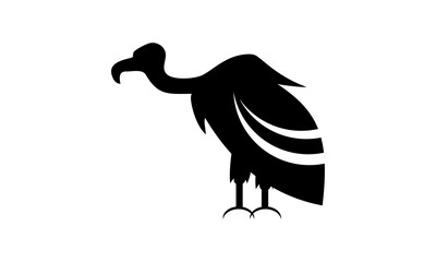 silhouette vulture bird logo