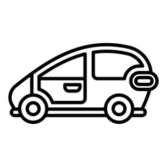 cute toy car icon