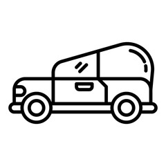 cute toy car icon