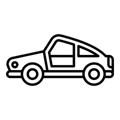 cute toy car icon