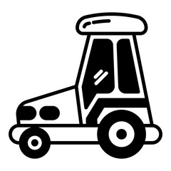 cute toy car icon